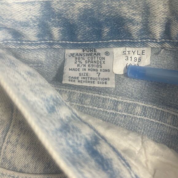 Pure Brand Vintage Old Stock New Acid Washed 80s Mom Jeans Size 7 - Picture 11 of 12